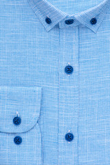 shirt, detailed close-up collar and cuff, top view