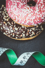 isolated sweet colorful donut
