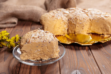 sunflower halva on the table