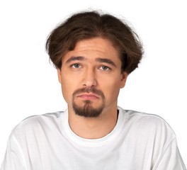 Obraz premium Portret smutnego / znudzonego mężczyzny