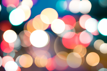 Night light background circular bokeh, use for background