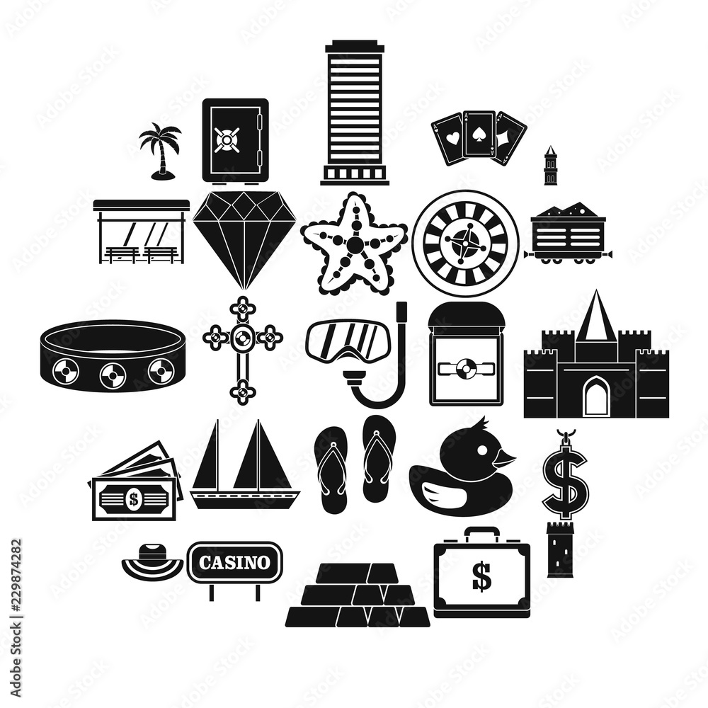 Poster abundance icons set. simple set of 25 abundance vector icons for web isolated on white background
