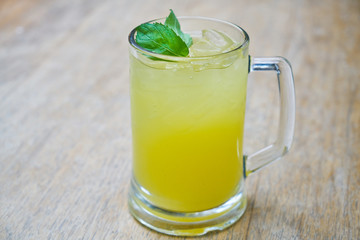 Cold Lemonade on the Table