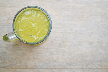 Cold Lemonade on the Table