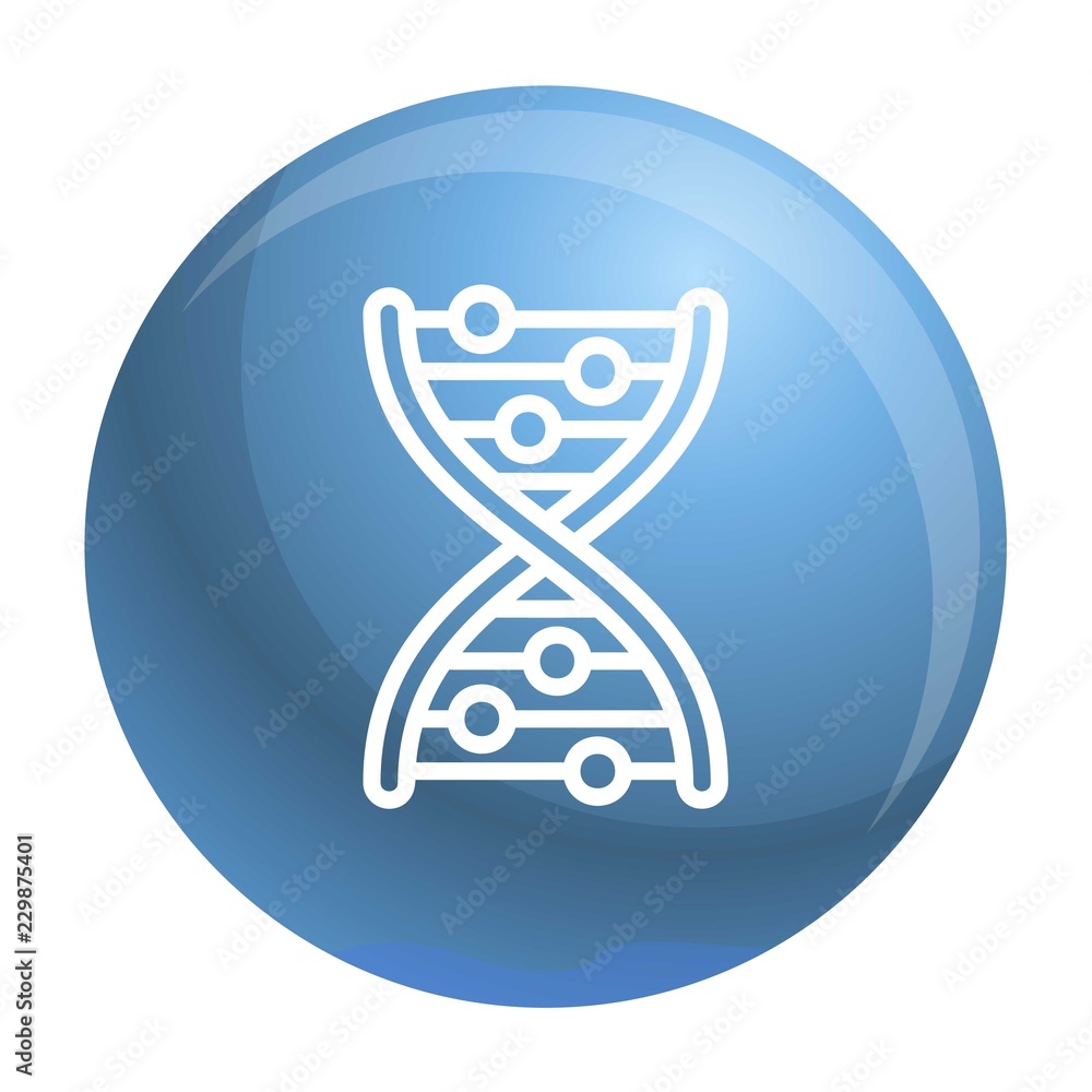 Poster dna formula icon. outline dna formula vector icon for web design isolated on white background