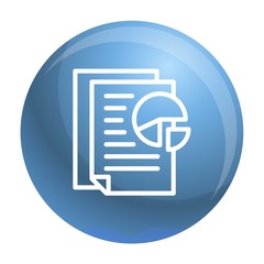 Graph paper icon. Outline graph paper vector icon for web design isolated on white background