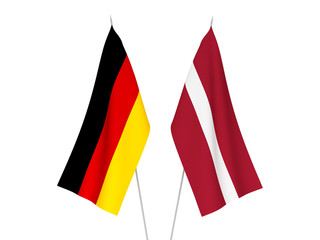 Germany and Latvia flags