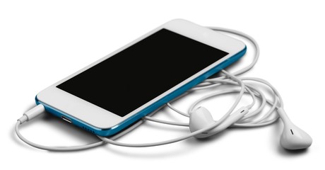 Smartphone with Earphones