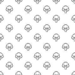 Broccoli pattern seamless repeat background for any web design
