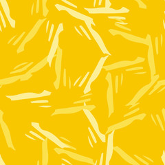 UFO military camouflage seamless pattern in different shades of yellow color