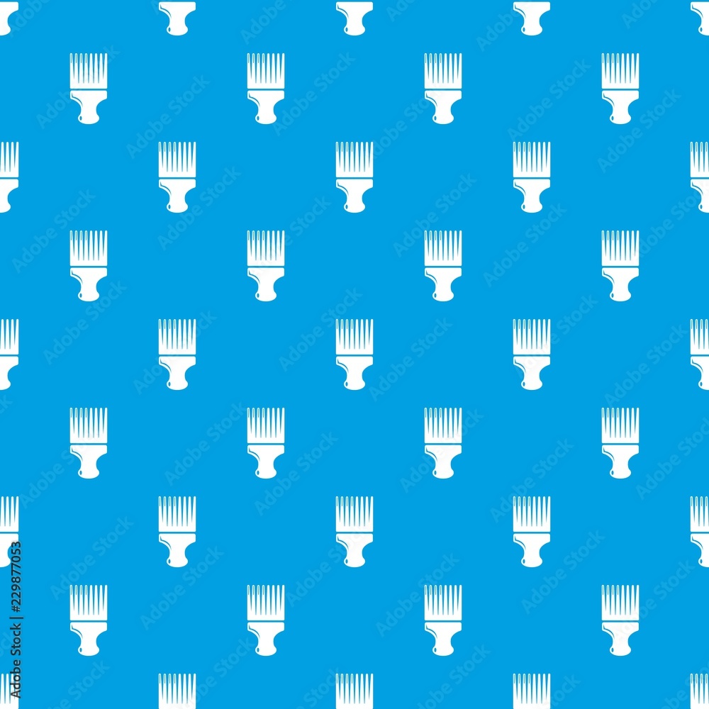 Poster haircut fix comb pattern vector seamless blue repeat for any use