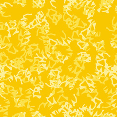 UFO military camouflage seamless pattern in different shades of yellow color