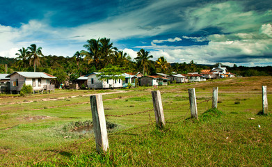 huts and farmalnd east asia