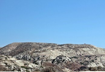 blue sky and mountains