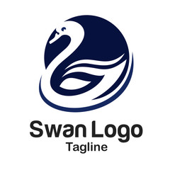 Swan Logo Logo Template