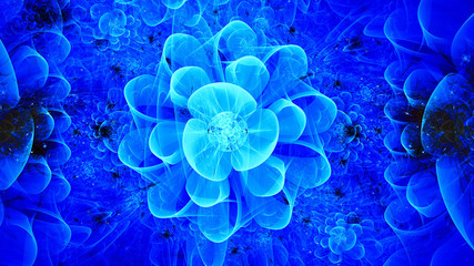 Obraz premium Flower Universe.3d computer generated fractal artwork for creative art, design and entertainment
