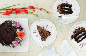 cake on a plate