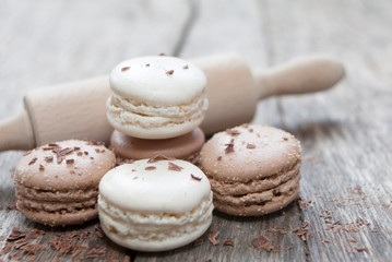 macarons chocolat en cuisine