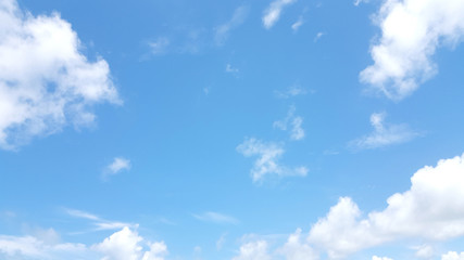 blue bright sky and cloud view  background - Powered by Adobe