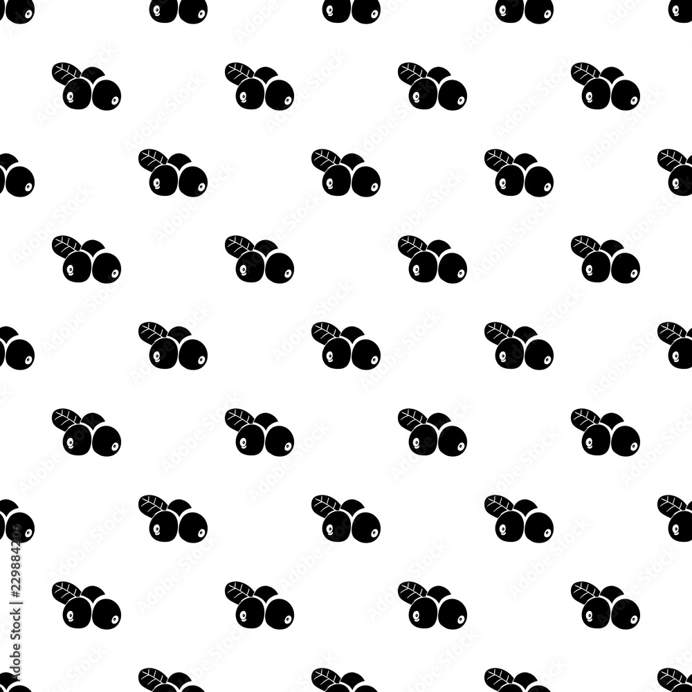 Poster lingonberry pattern vector seamless repeating for any web design