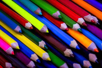 Fototapeta premium color pencils background