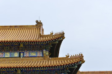 Naklejka premium The ancient Chinese buildings