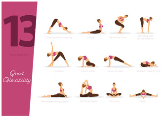 13 yoga poses for good flexibility - 229885032