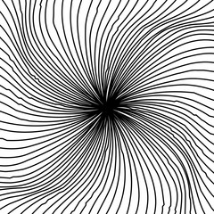Abstract Warped Black and White Lines Background