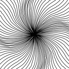 Abstract Warped Black and White Lines Background