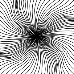 Abstract Warped Black and White Lines Background