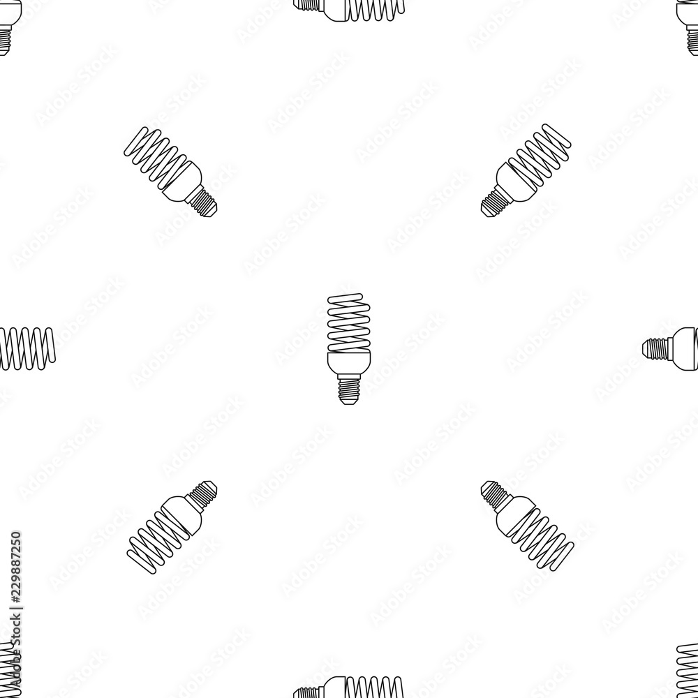 Poster bulb energy saving pattern seamless vector repeat geometric for any web design