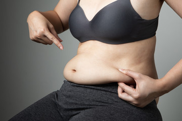 fat woman cellulite belly unhealthy