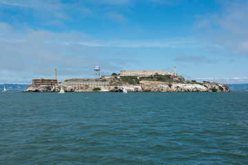 Fototapeta na wymiar alcatraz view in san francisco