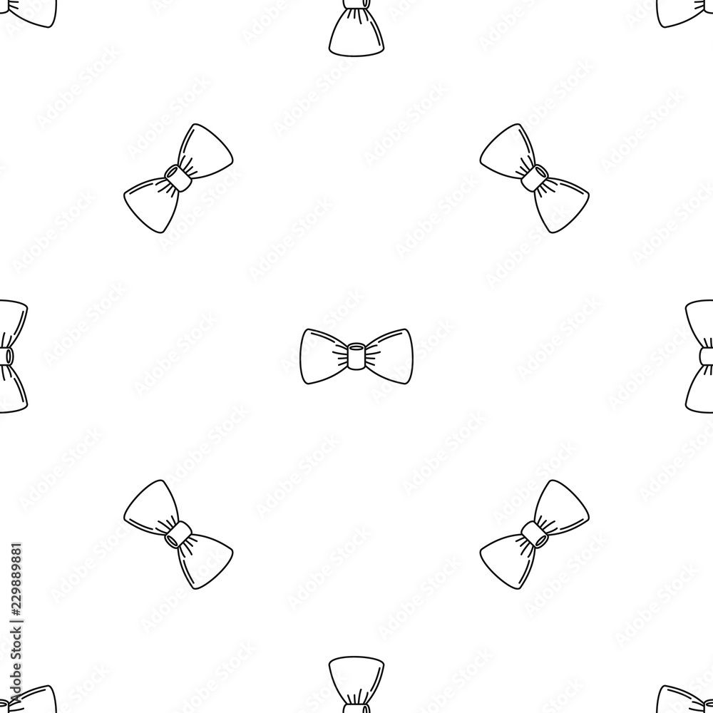 Poster oldfashion bow tie pattern seamless vector repeat geometric for any web design