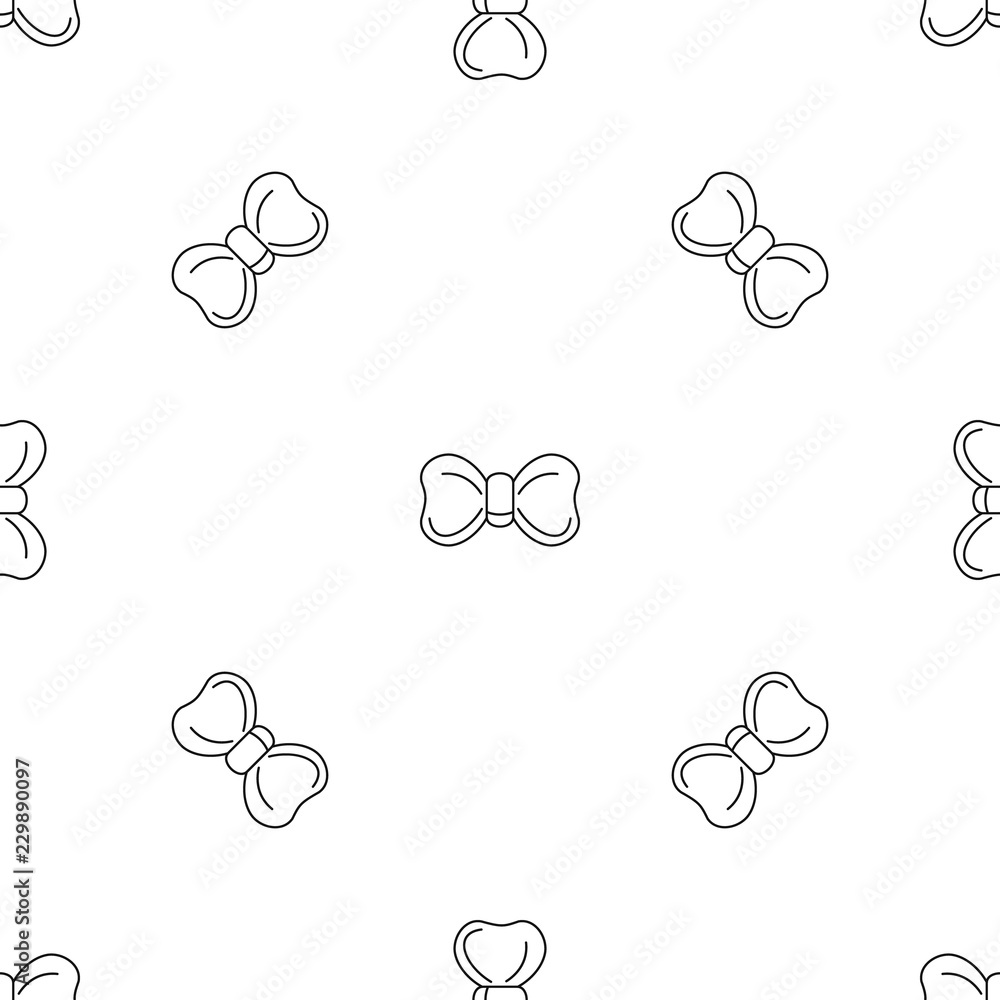 Aufkleber new bow tie pattern seamless vector repeat geometric for any web design
