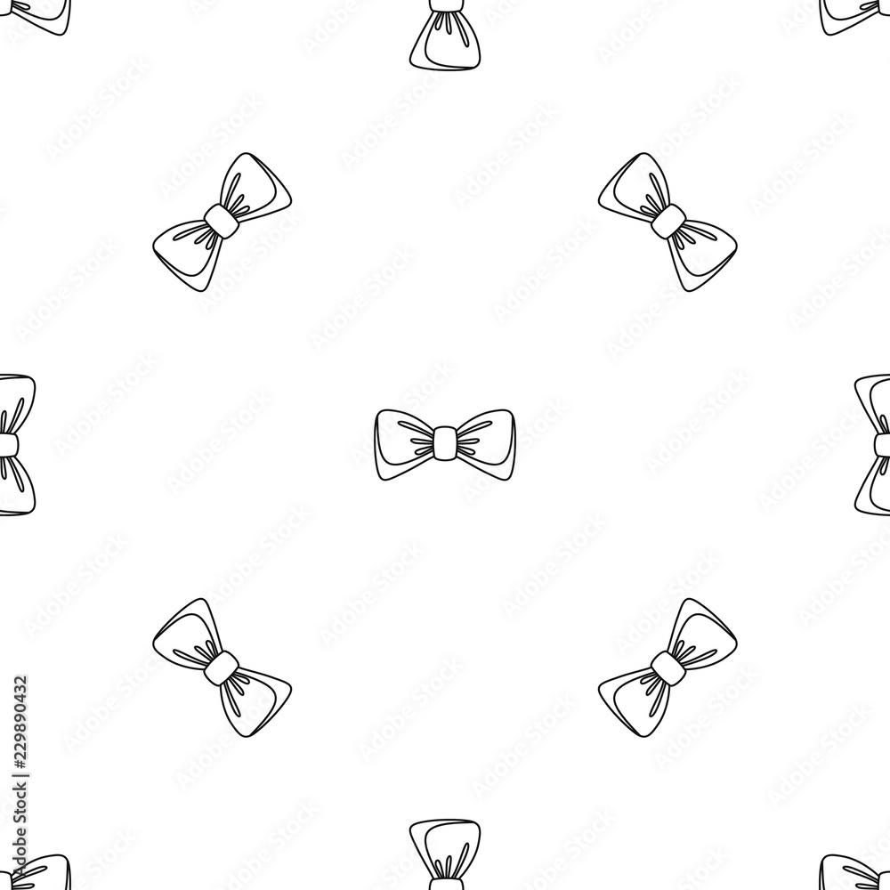 Poster old bow tie pattern seamless vector repeat geometric for any web design