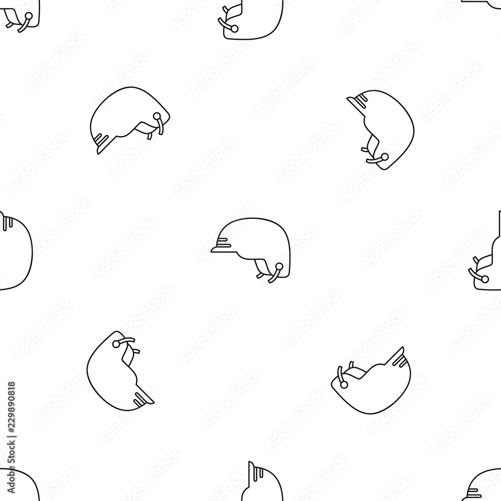 Poster hiking helmet pattern seamless vector repeat geometric for any web design