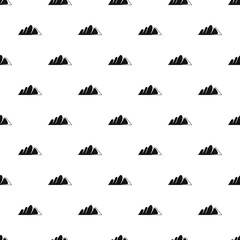 Europe mountain pattern seamless vector repeat geometric for any web design