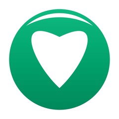 Proud heart icon. Simple illustration of proud heart vector icon for any design green