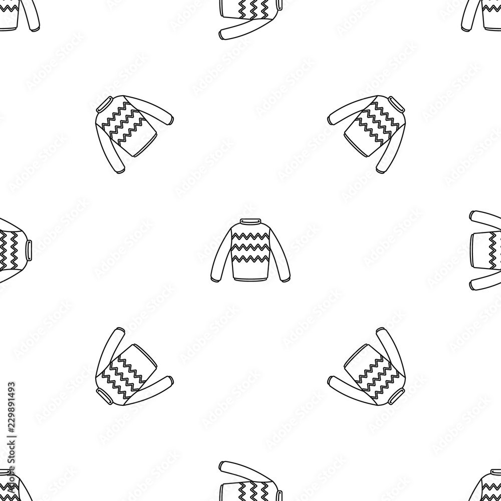 Poster winter sweater pattern seamless vector repeat geometric for any web design
