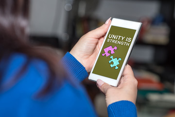 Unity concept on a smartphone
