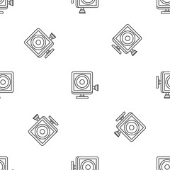 Action camera pattern seamless vector repeat geometric for any web design