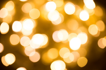 Obraz premium Bokeh lights on black background