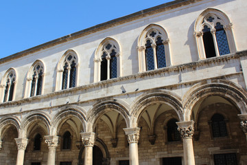 Church arched and arched windows