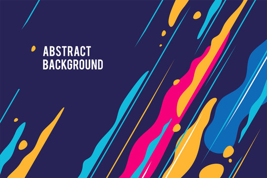 Trendy abstract design, colored dynamic background. Applicable for placards, brochures, posters, covers and banners. Vector illustration.
