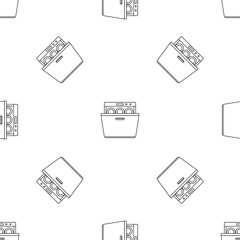 Modern dishwasher pattern seamless vector repeat geometric for any web design