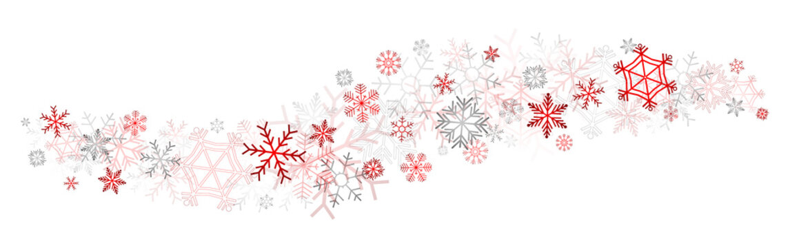 Red Snowflakes Decor