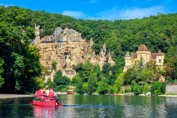 Kajak auf der Dordogne