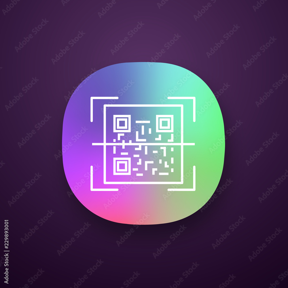 Poster qr code scanner app icon