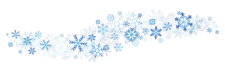 blue snowflakes decor